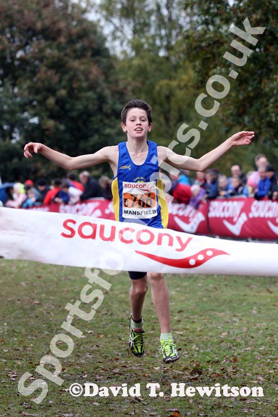 Teambath win under-13 boys, National Cross Country Relays, Berry Hill Park, Mansfield. Photo: David T. Hewitson/Sports for All Pics